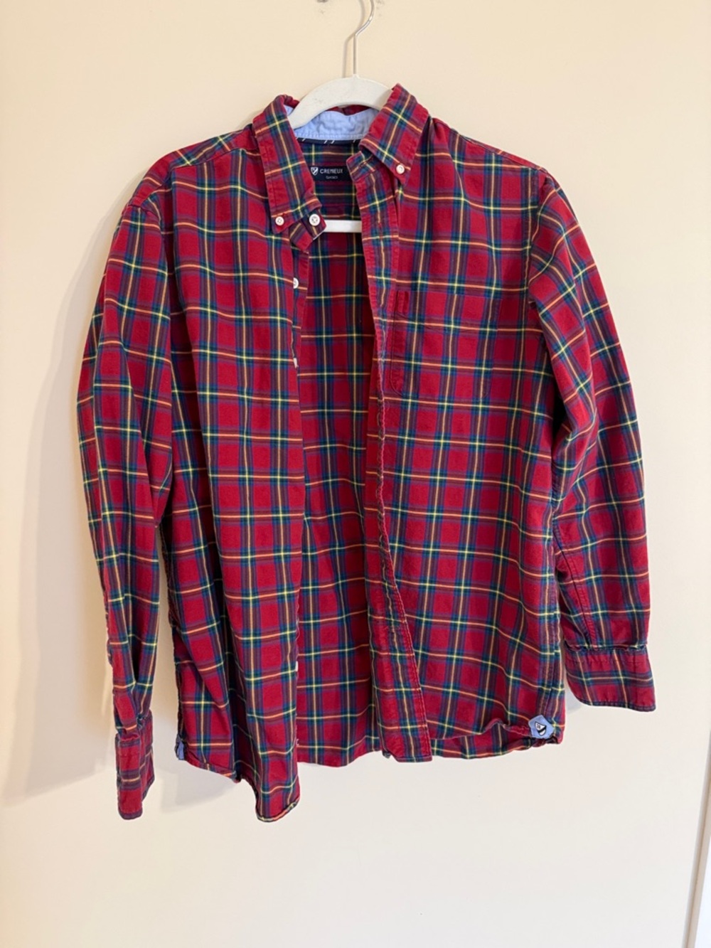 Cremieux Classics Plaid Button Down Shirt SZ MED